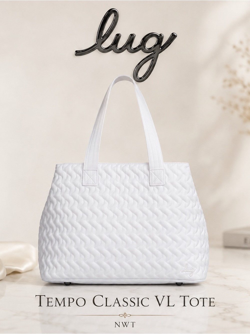 lug Tempo Classic VL Tote - White Quilted